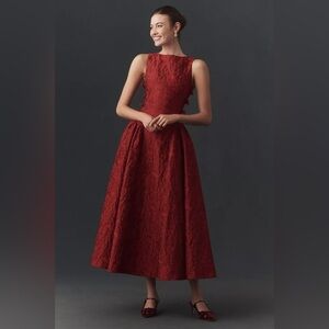 Anthropologie SAU LEE Francesca Jacquard Midi Dress 8 NWT $750 *open to offers*